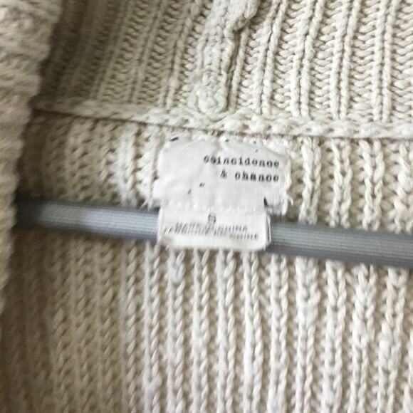 Coincidence & Chance Beige Cable Knit Cardigan - Picture 2 of 14